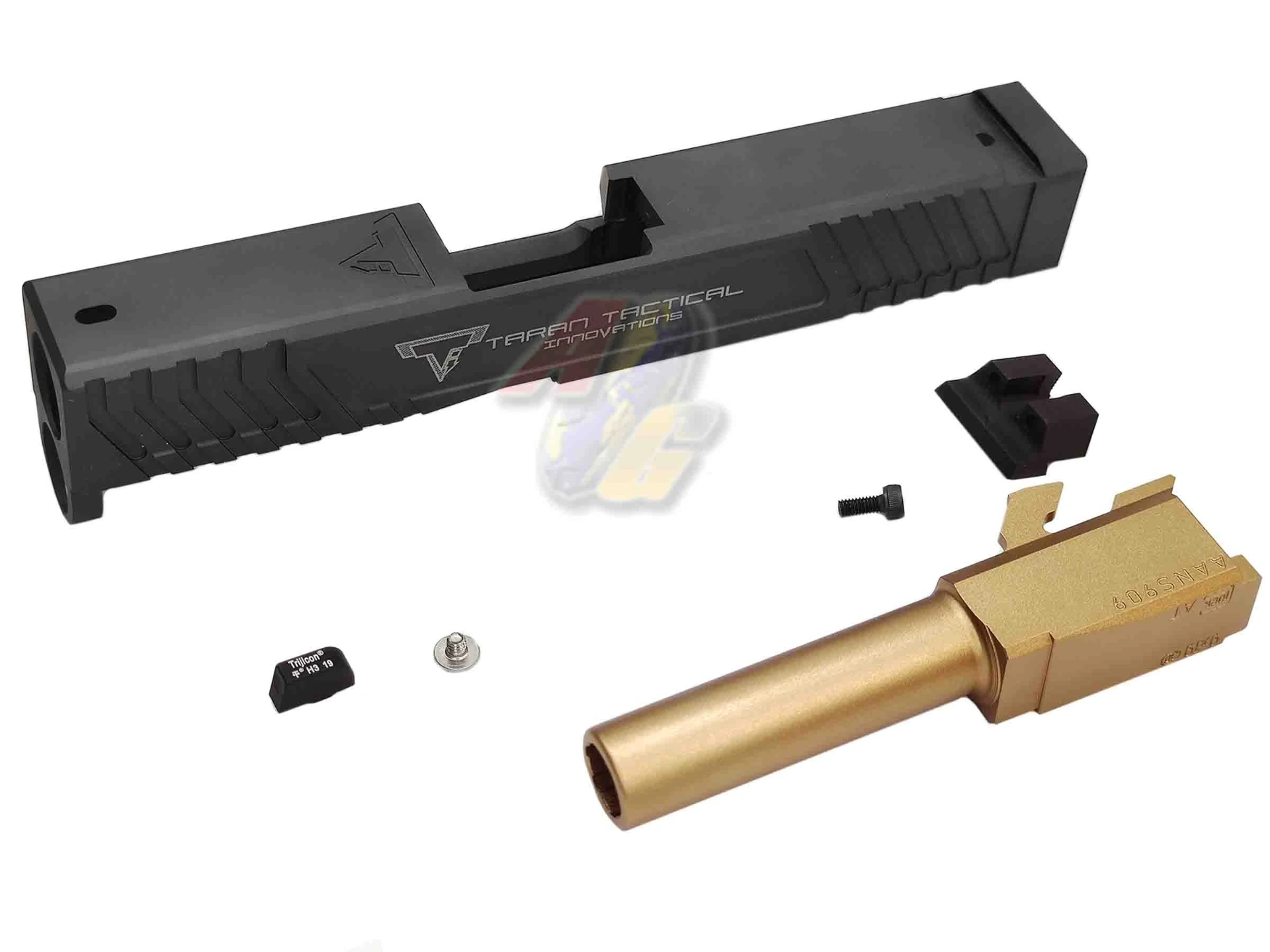 Bomber CNC Aluminum T-Style G43 Slide with Barrel Set for Umarex/ VFC Glock 42 GBB