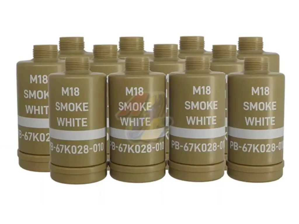 APS M18 Smoke White Replacement Shell 12Pcs for Thunder B Co2 Powered Sound Effect Airsoft Grenade