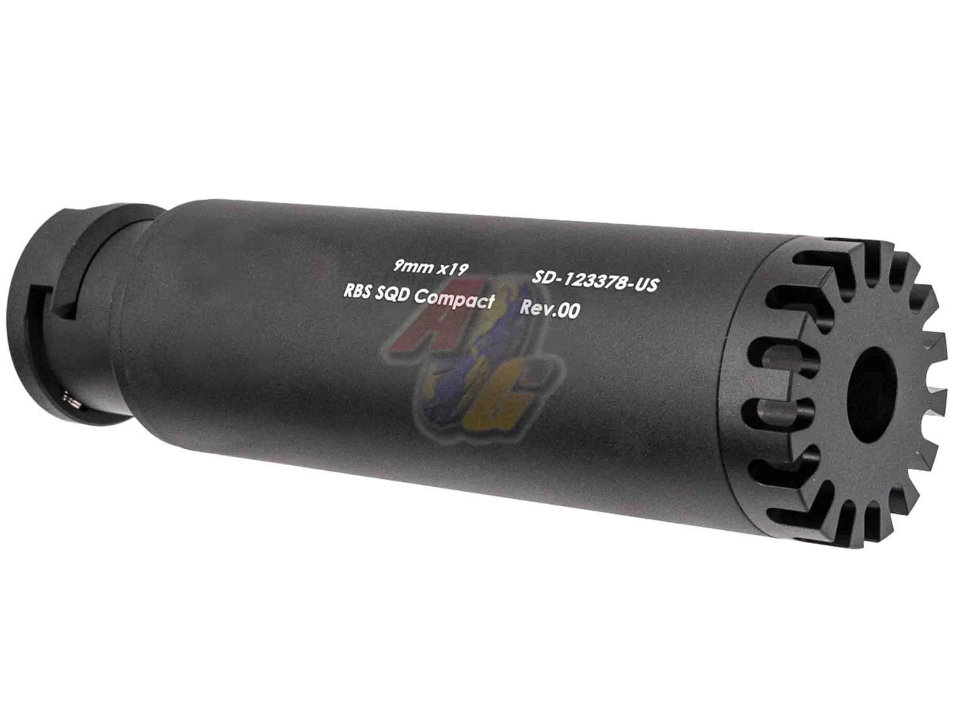 RGW RBS SQD Compact Tri Lug Dummy Silencer - Black (Gen.2)