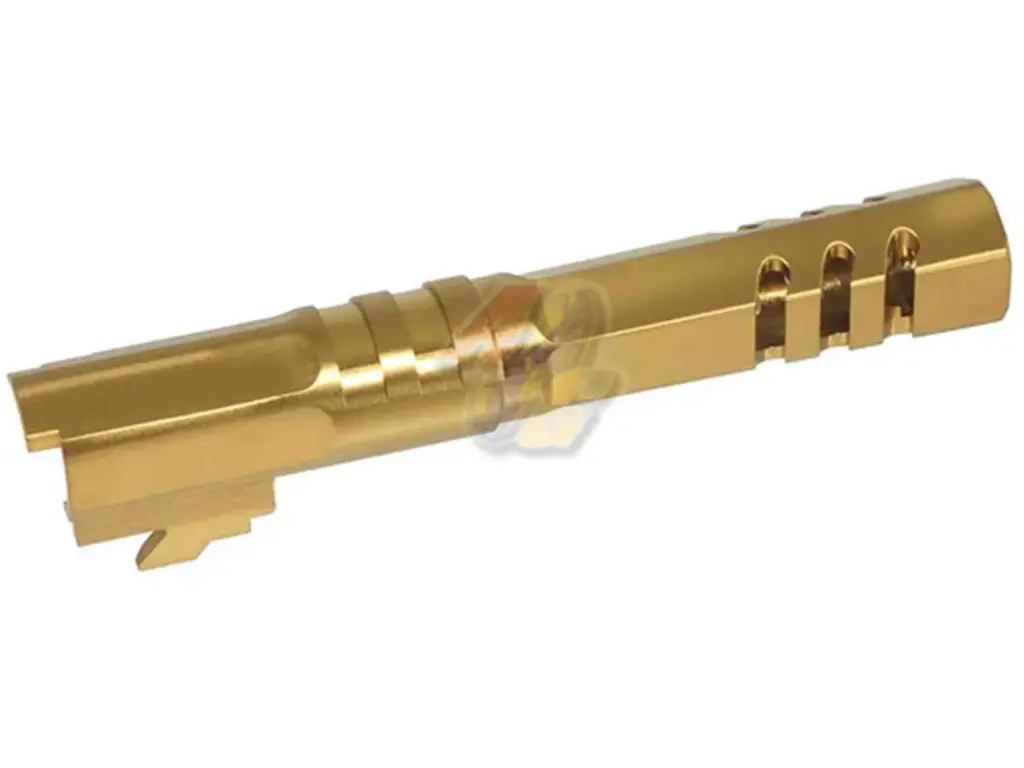 5KU 4.3 Inch Stainless Hexagon Outer Barrel for Tokyo Marui Hi-Capa 4.3 Series GBB (Gold/ 11mm+)