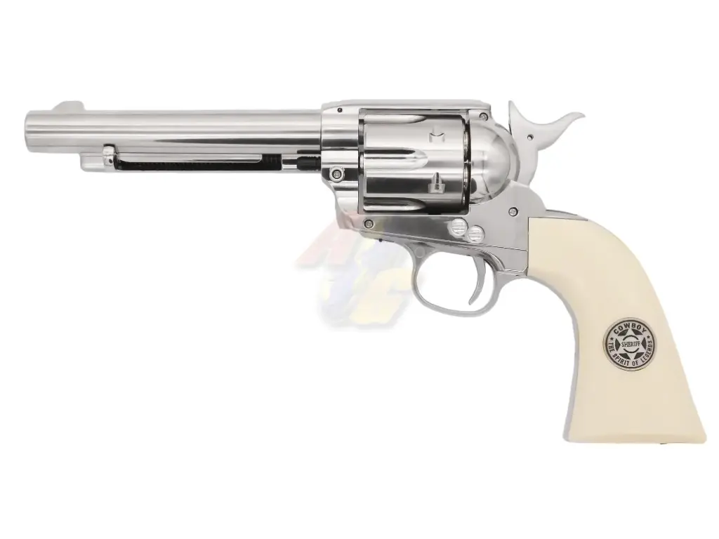 Umarex SAA Cowboy Police Co2 6mm Airsoft Revolver (Silver) (by WinGun)