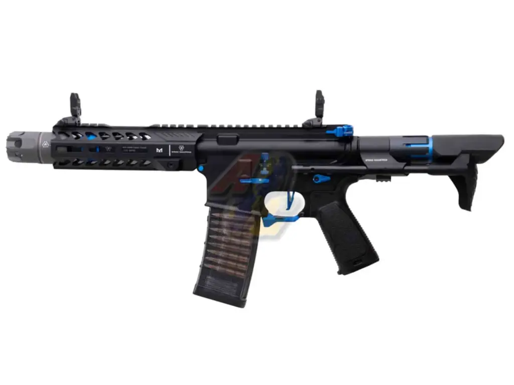 CGS EMG Strike Industries AR Strike Oppressor PDW GBB (7inch/ Blue) (by CYMA)