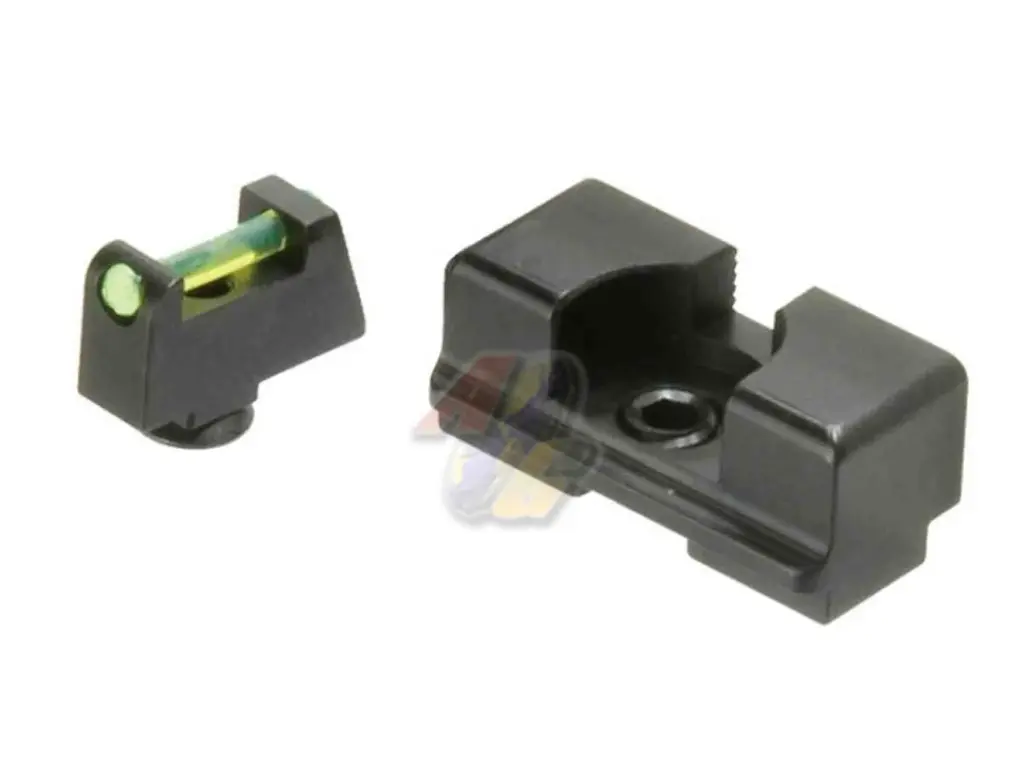 Detonator T-Style Steel Fiber Optic Sight Set for Tokyo Marui G17 Gen.5 MOS GBB