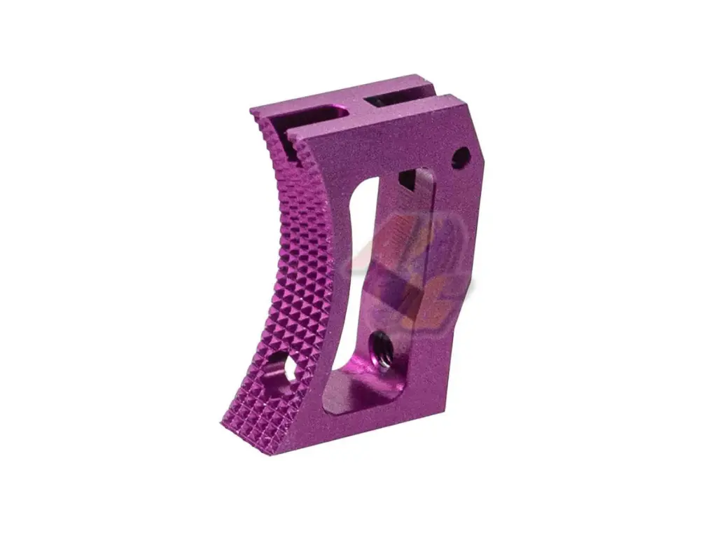 Revanchist Airsoft CNC Aluminum Curved Trigger for Tokyo Marui Hi-Capa Series GBB (Purple)