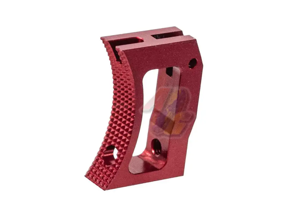Revanchist Airsoft CNC Aluminum Curved Trigger for Tokyo Marui Hi-Capa Series GBB (Red)
