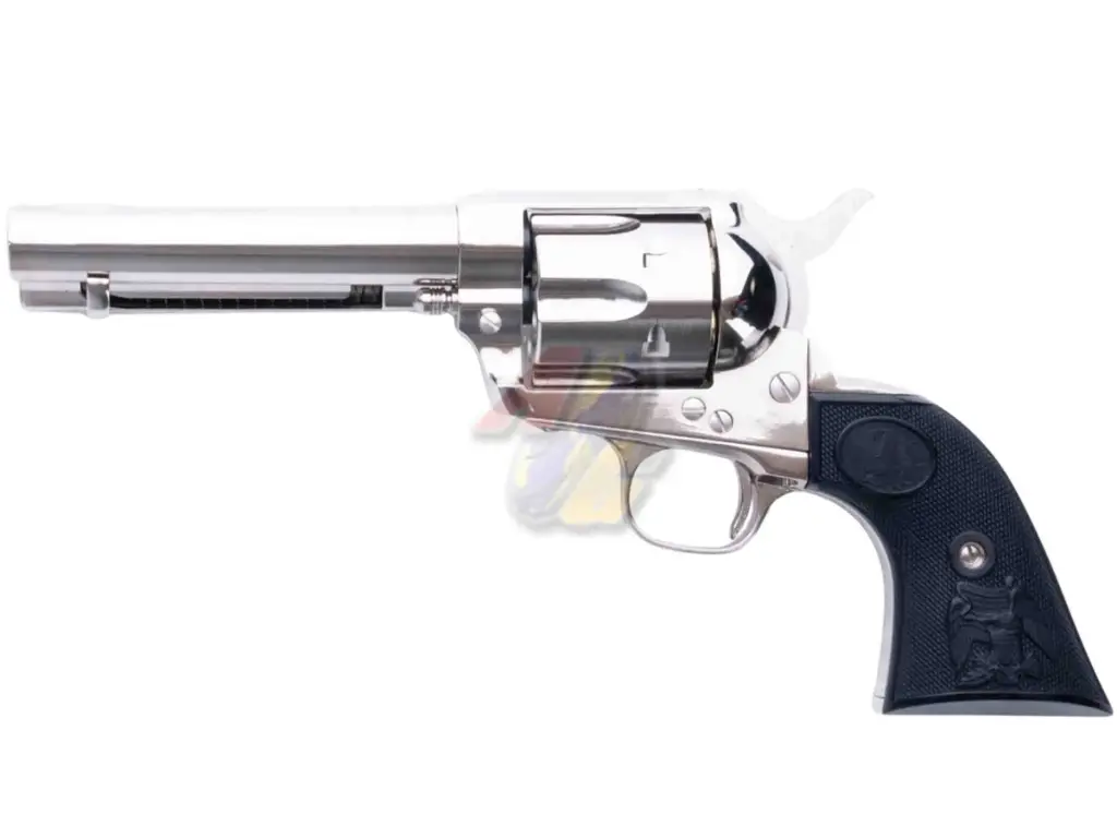 Tanaka Colt SAA 2nd 4-3/4 inch Pegasas 2 Gas Revolver Heavy Weight ( Nickel Finish )