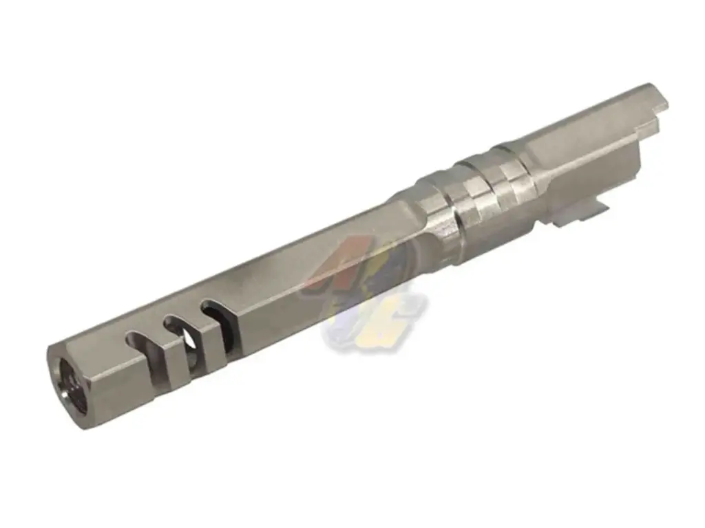 5KU 5.1 Inch Stainless Hexagon Outer Barrel for Tokyo Marui Hi-Capa 5.1 Series GBB (Silver/ 11mm+)