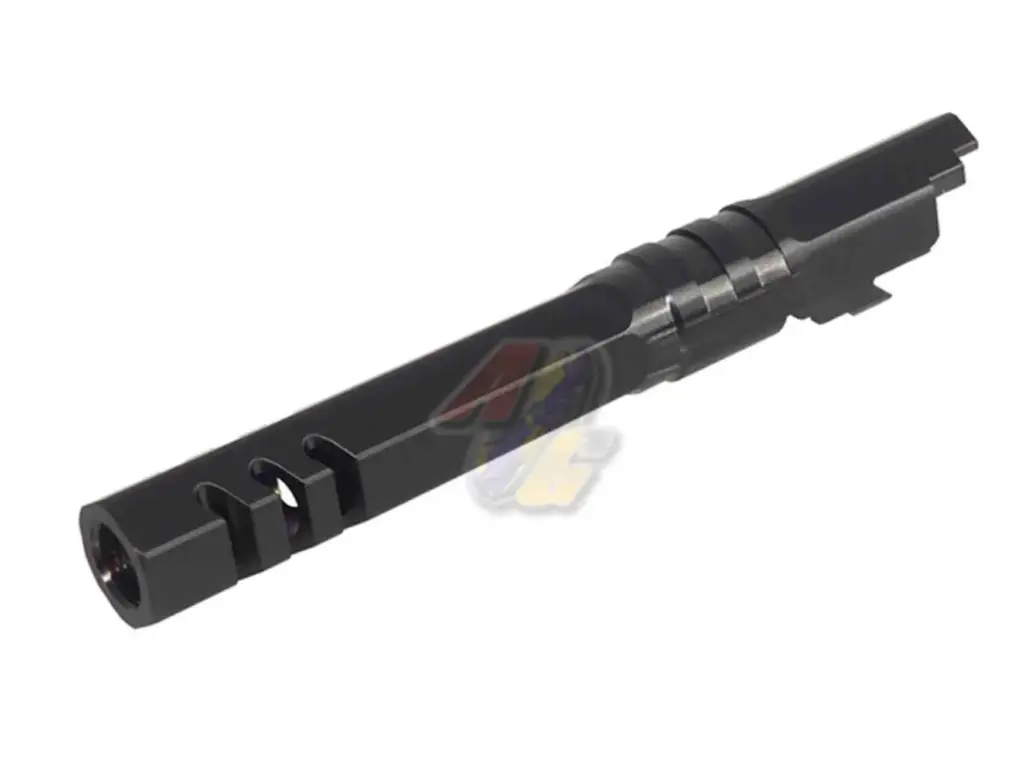 5KU 5.1 Inch Stainless Hexagon Outer Barrel for Tokyo Marui Hi-Capa 5.1 Series GBB (Black/ 11mm+)