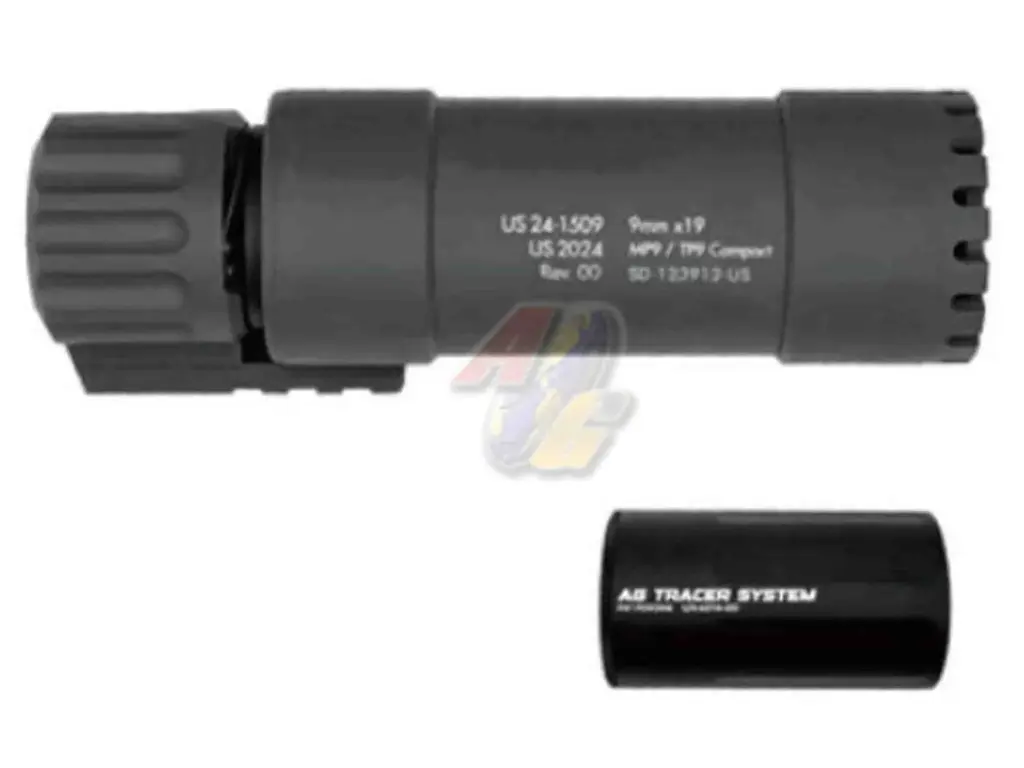 Angry Gun MP9/ TP9 Compact Suppressor - Tracer Ver. (Black)