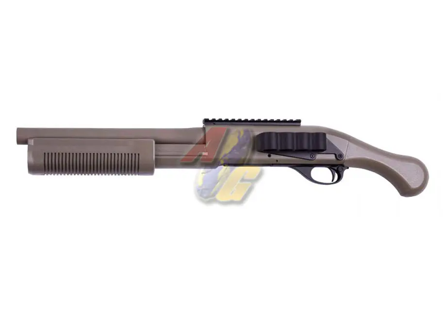 CYMA M870 Tactical Sawed-Off Metal Shotgun (Tan)