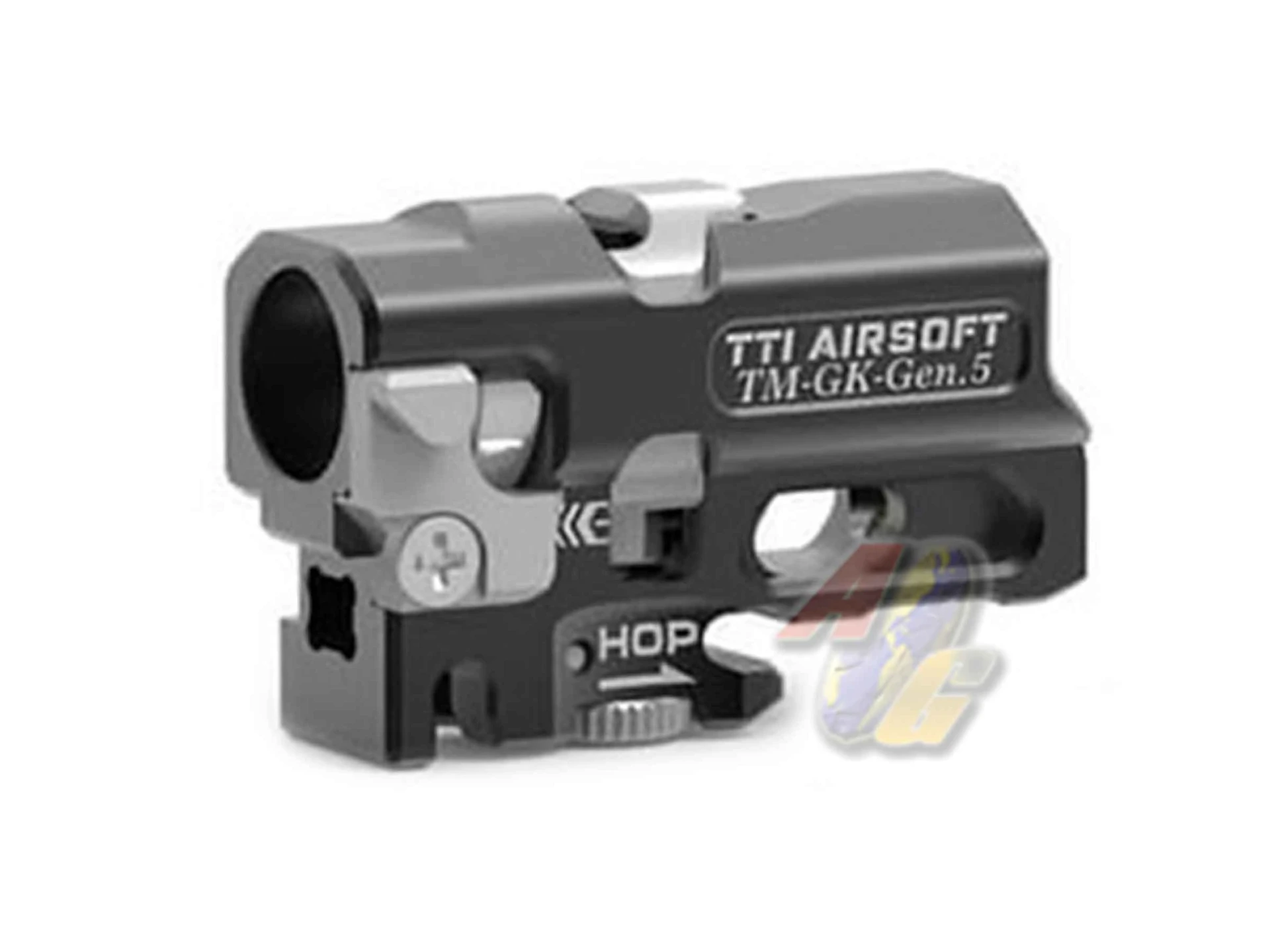 [TTI-P0045-BK] TTI Airsoft Infinity CNC Aluminum One Piece TDC Hop-Up Chamber for Tokyo Marui G17 Gen.5, G19 GBB - Black