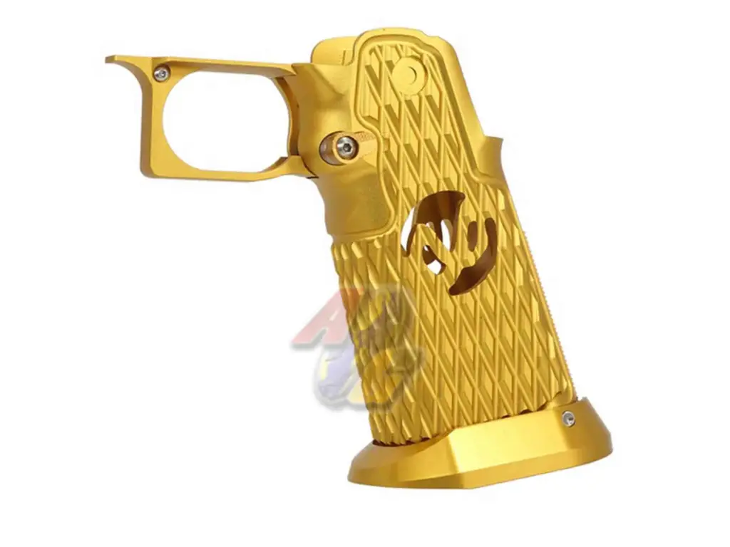 [5KU-GB-585-GD] 5KU CNC Aluminum Grip Type.6 for Tokyo Marui Hi-Capa Series GBB (Gold)
