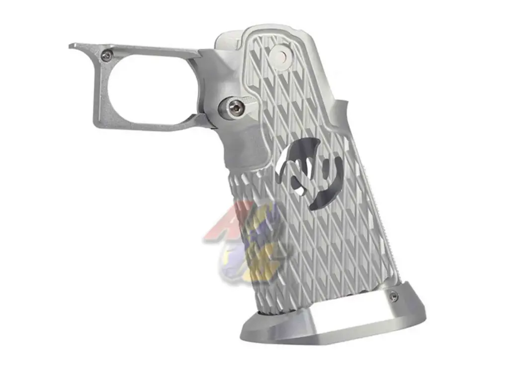[5KU-GB-585-SV] 5KU CNC Aluminum Grip Type.6 for Tokyo Marui Hi-Capa Series GBB (Silver)