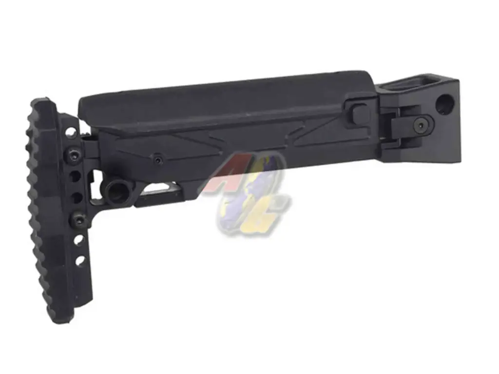 5KU Folding Telescopic Buttstock with Cheek Riser For Tokyo Marui AKM GBB