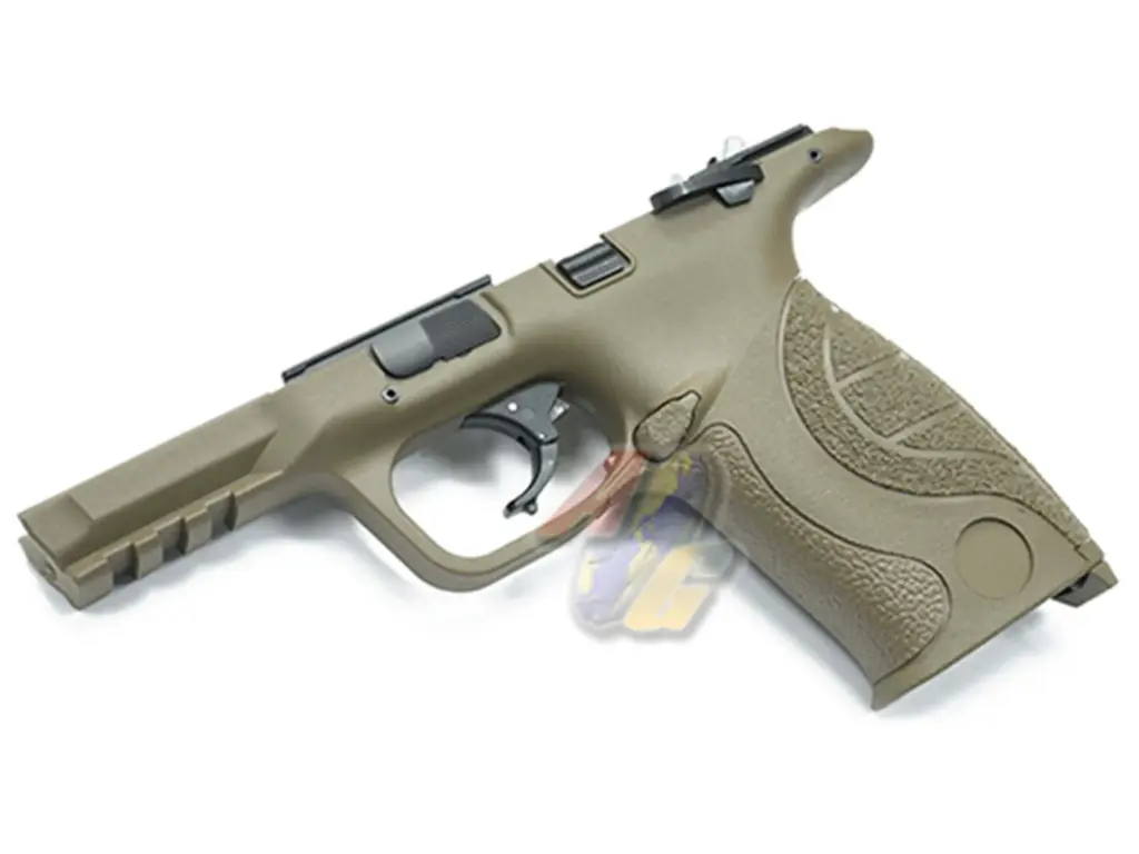 Guarder Enhanced Frame Complete Set for Tokyo Marui M&P9 GBB Series - No Marking (FDE)