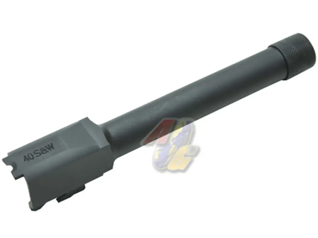Guarder Steel Threaded 40 S&W Outer Barrel for Tokyo Marui M&P9 Series GBB (BK/ 14mm-)