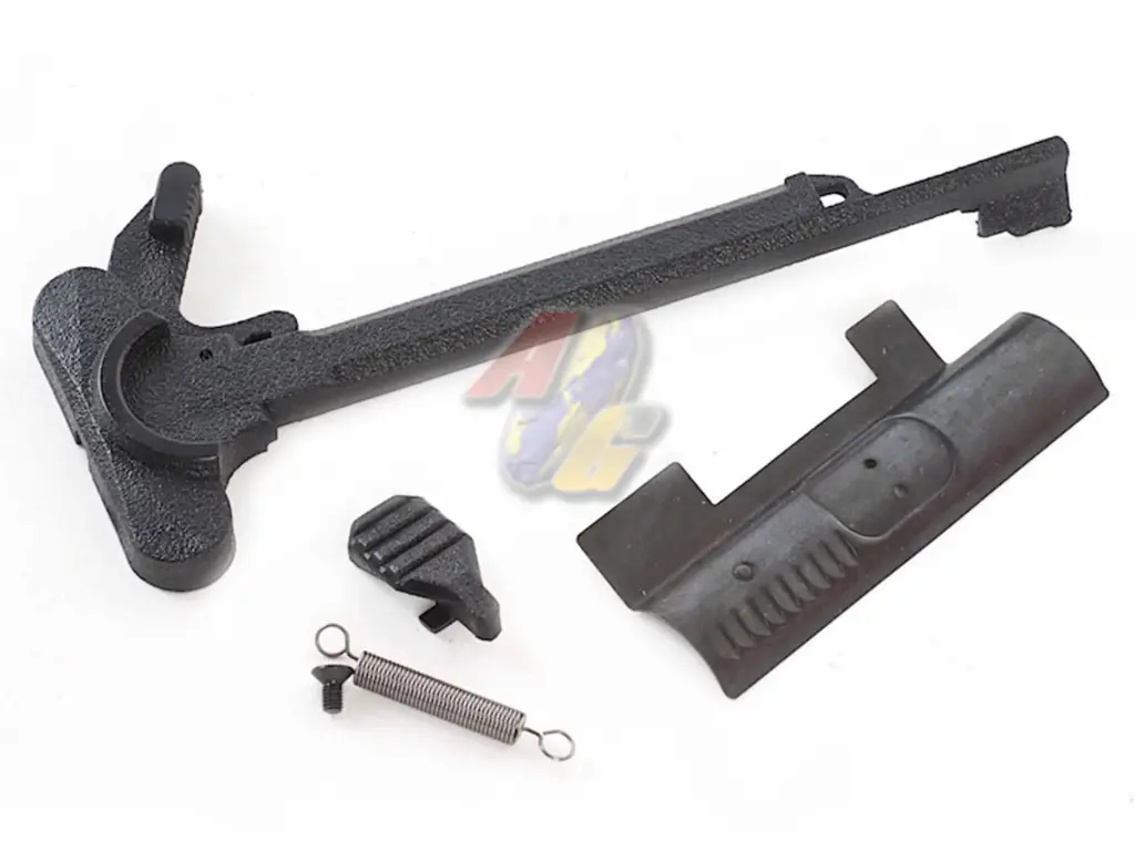 G&P Plastic M4 Charging Handle and Bolt Stop Set (Black)