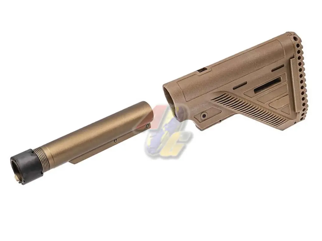 GunsModify VFC HK416 GBB A5 Style Slim Stock with A5 Style One Piece Buffer Tube Set ( CNC, DE )