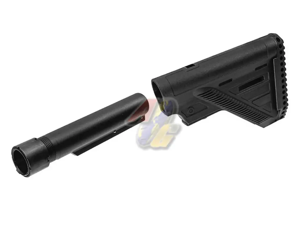 GunsModify VFC HK416 GBB A5 Style Slim Stock with A5 Style One Piece Buffer Tube Set - CNC (BK)