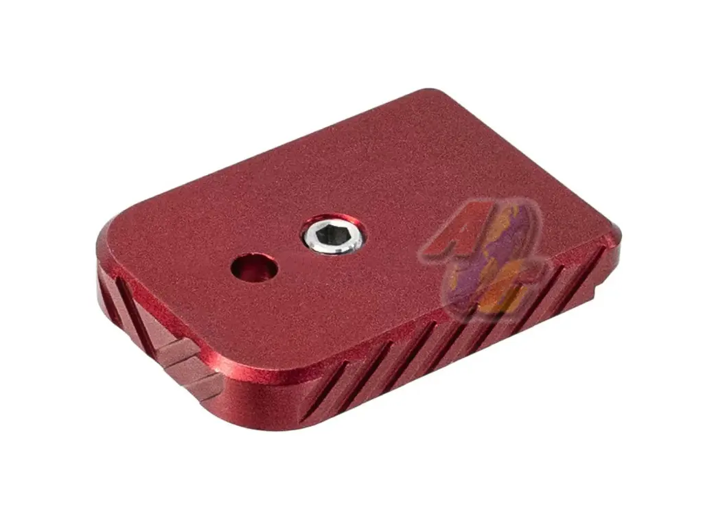 Revanchist Airsoft Aluminium Magazine Base for Tokyo Marui Hi-Capa Series GBB (Type B) (Red)