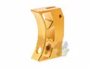 Revanchist Airsoft Aluminium Curved Adjustable Trigger for Tokyo Marui Hi-Capa Series GBB (Type E) (Gold)