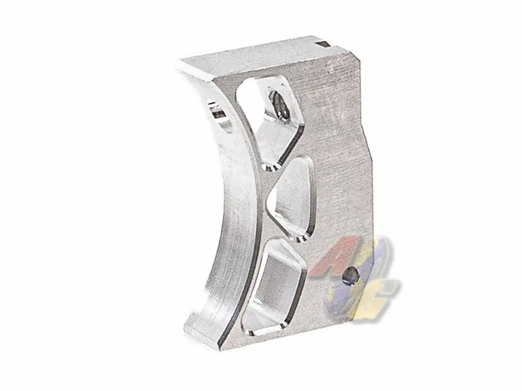 Revanchist Airsoft Aluminium Curved Adjustable Trigger For Tokyo Marui Hi-Capa Series GBB ( Type E/ Silver )