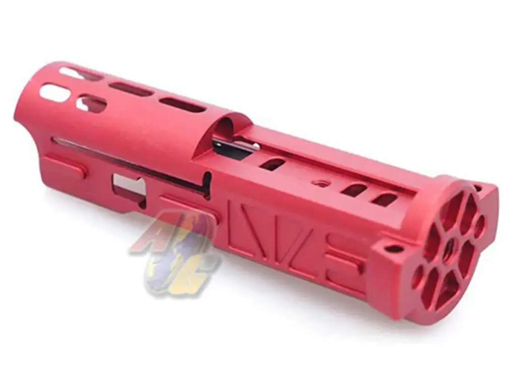 5KU CNC Aluminum Lightweight Bolt for Action Army AAP-01 GBB (Type 2, Red)