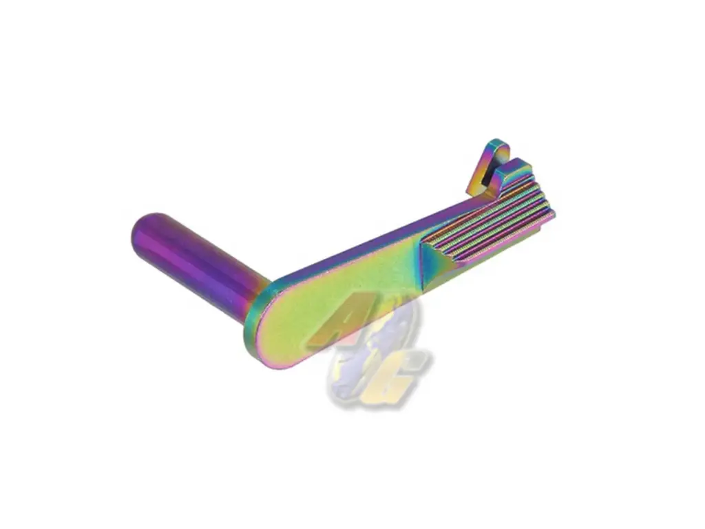 COWCOW Technology Match Grade Stainless Steel Slide Stop for Tokyo Marui Hi-Capa Series GBB (Rainbow)