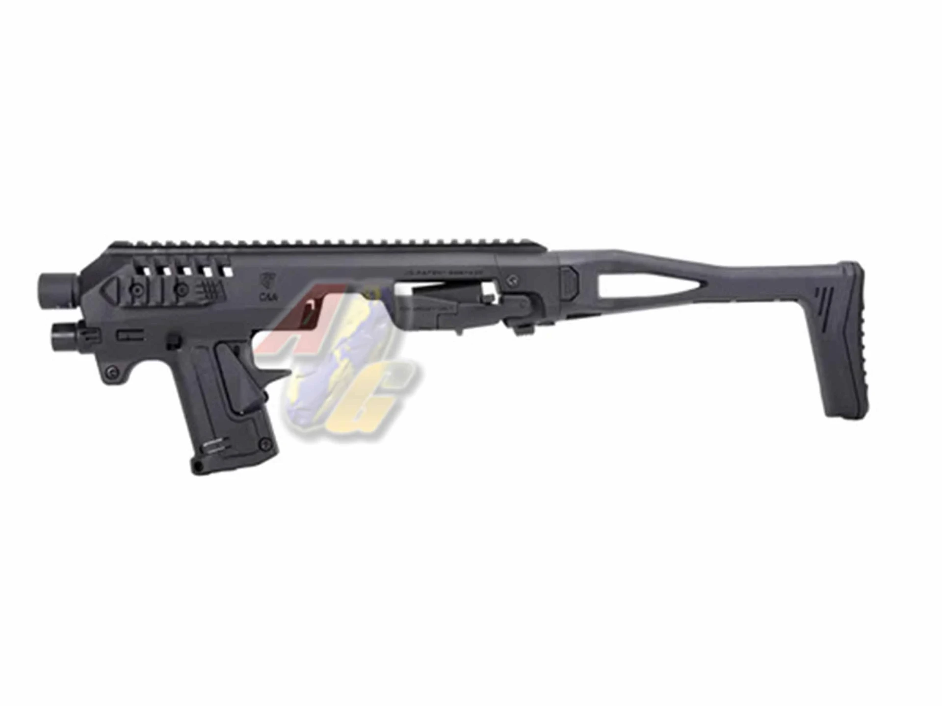 CAA MICRO RONI Pistol-Carbine Conversion Kit for P320 M17/ M18 GBB Series - BK