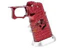 Dream Capa DCP CNC Aluminium INF Grip for Tokyo Marui Hi-Capa Series GBB (Infinity Diamond Hollow SV Style) (Red)