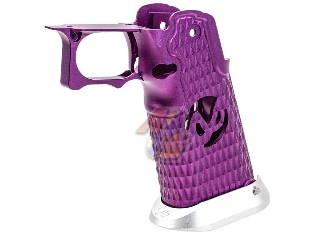 Dream Capa DCP CNC Aluminium INF Grip for Tokyo Marui Hi-Capa GBB Series - Infinity Diamond Hollow SV Style (Purple)