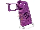 Dream Capa DCP CNC Aluminium INF Grip for Tokyo Marui Hi-Capa Series GBB (Infinity Diamond Hollow SV Style) (Purple)
