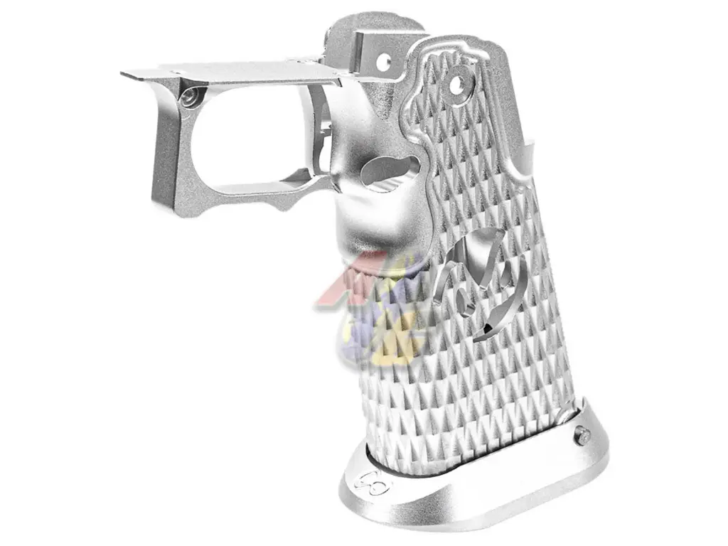 Dream Capa DCP CNC Aluminium INF Grip for Tokyo Marui Hi-Capa Series GBB (Infinity Diamond Hollow SV Style) (Silver)