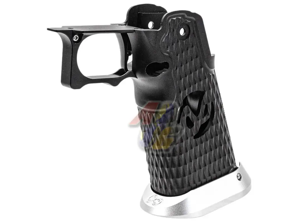 Dream Capa DCP CNC Aluminium INF Grip For Tokyo Marui Hi-Capa Series GBB (Infinity Diamond Hollow SV Style) (Black)