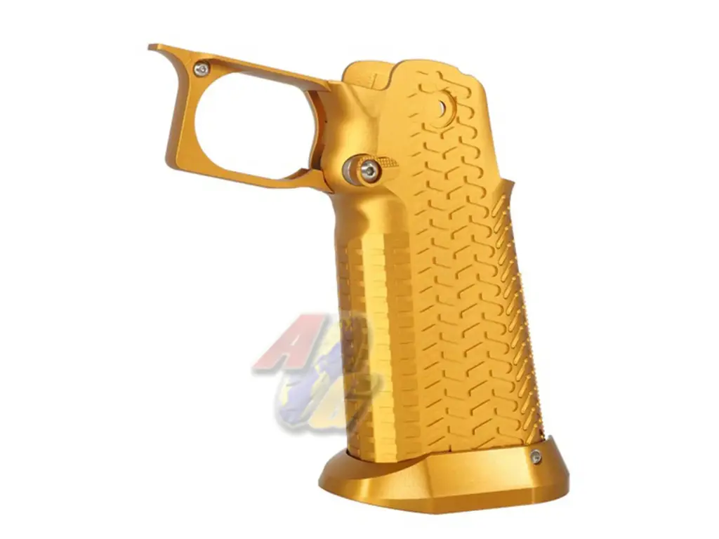 5KU CNC Aluminum Grip Type.5 for Tokyo Marui Hi-Capa Series GBB (Gold)