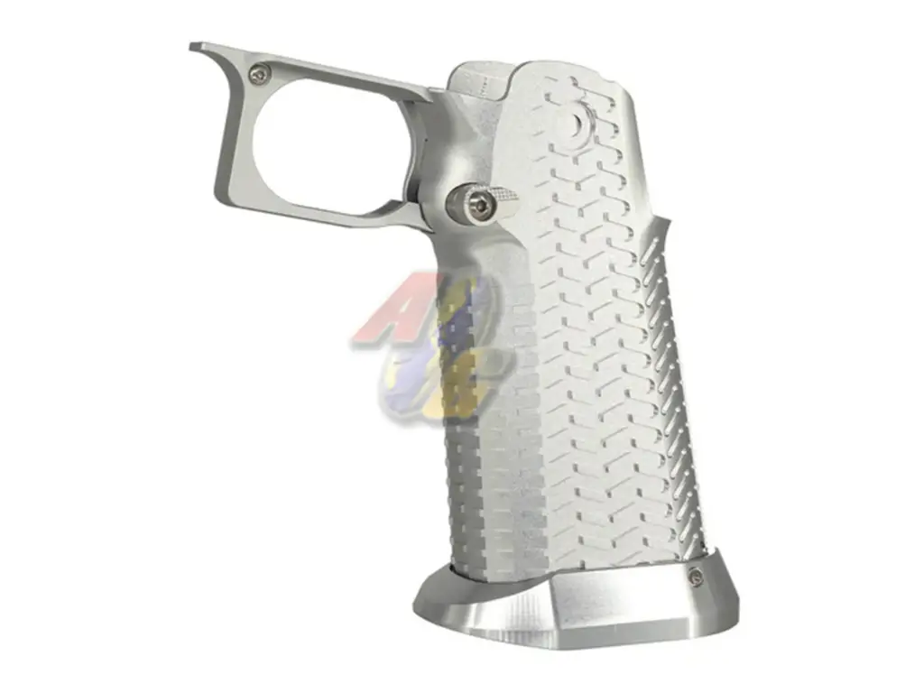 5KU CNC Aluminum Grip Type.5 for Tokyo Marui Hi-Capa Series GBB (Silver)
