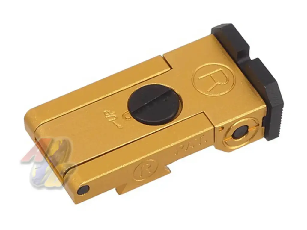5KU Aluminum Bo-Mar Style Rear Sight for Tokyo Marui Hi-Capa Series GBB (Gold)