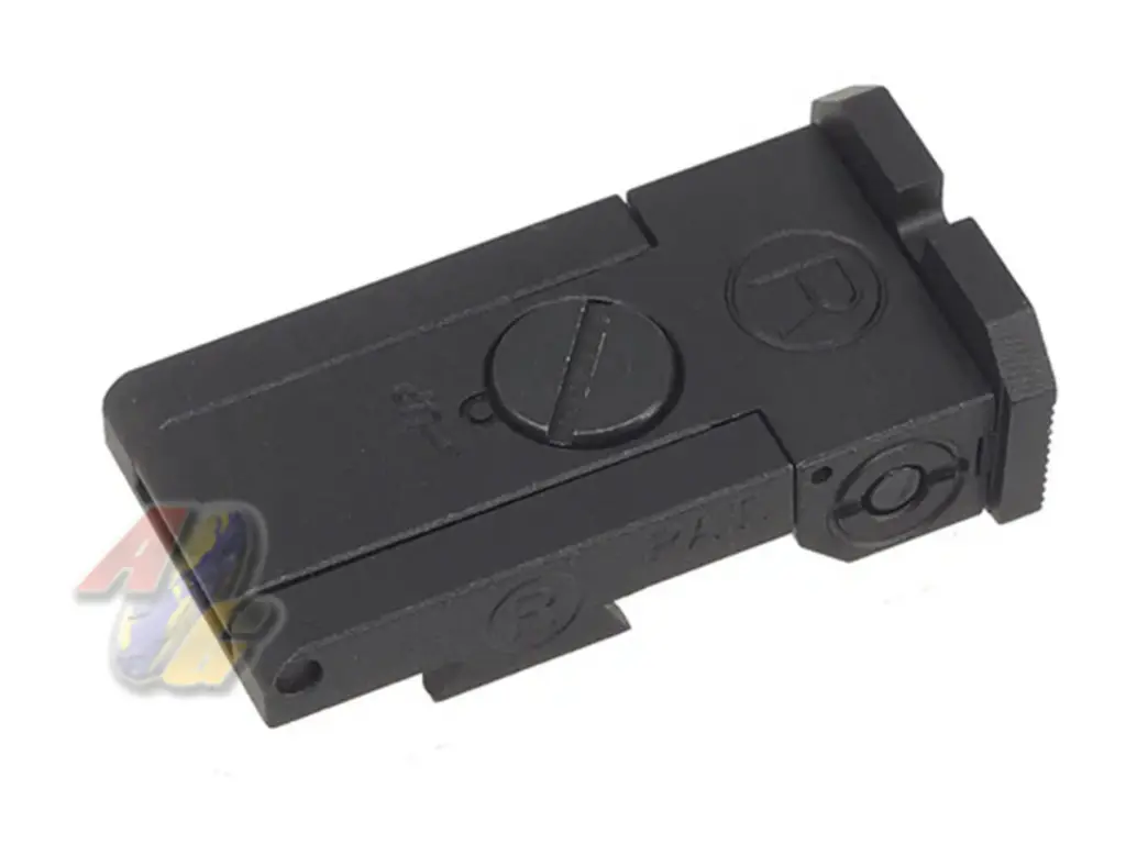 5KU Aluminum Bo-Mar Style Rear Sight for Tokyo Marui Hi-Capa Series GBB (Black)