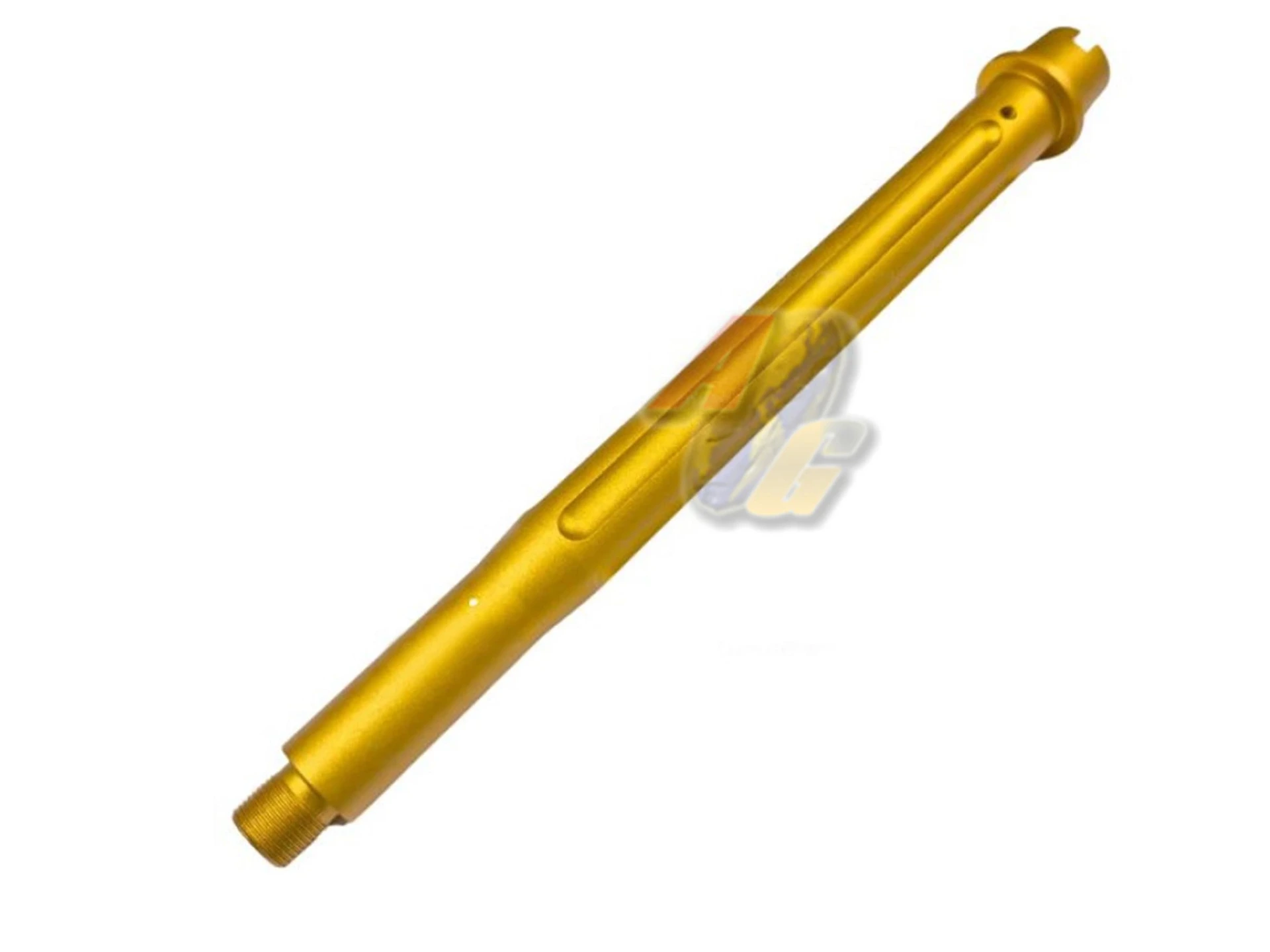 [SL-0316GD] SLONG TMB CNC Aluminum 10 Inch Straight Outer Barrel for Tokyo Marui M4 MWS GBB - Gold