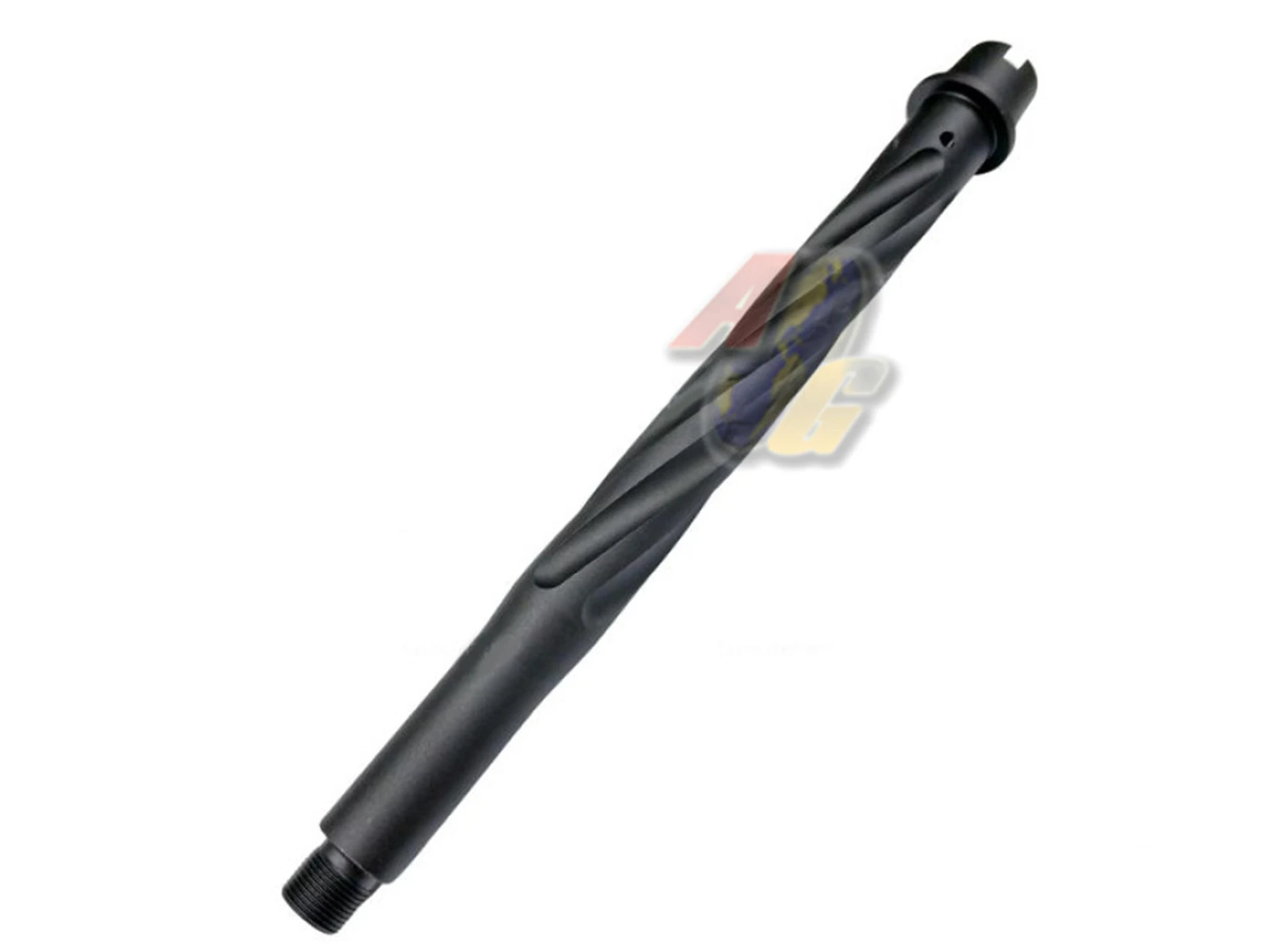 SLONG TMB CNC Aluminum 10 Inch Spiral Outer Barrel for Tokyo Marui M4 MWS GBB Series - Black