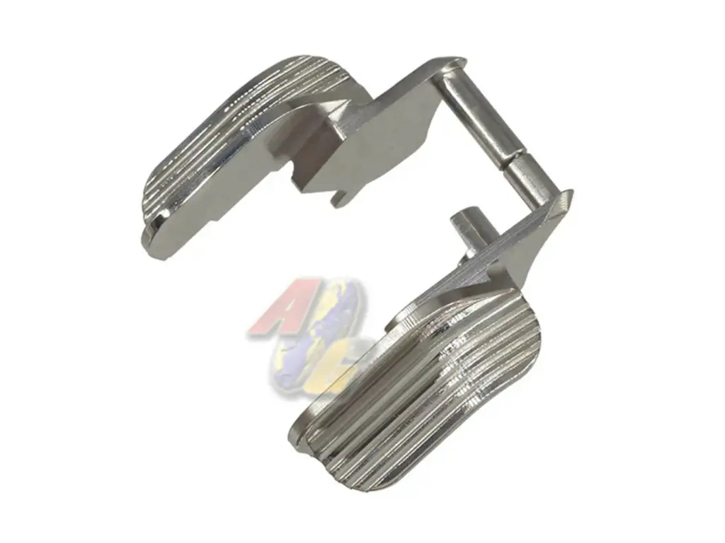 5KU Stainless Shielded Thumb Safety-Ambi for Tokyo Marui Hi-Capa GBB Series - Silver