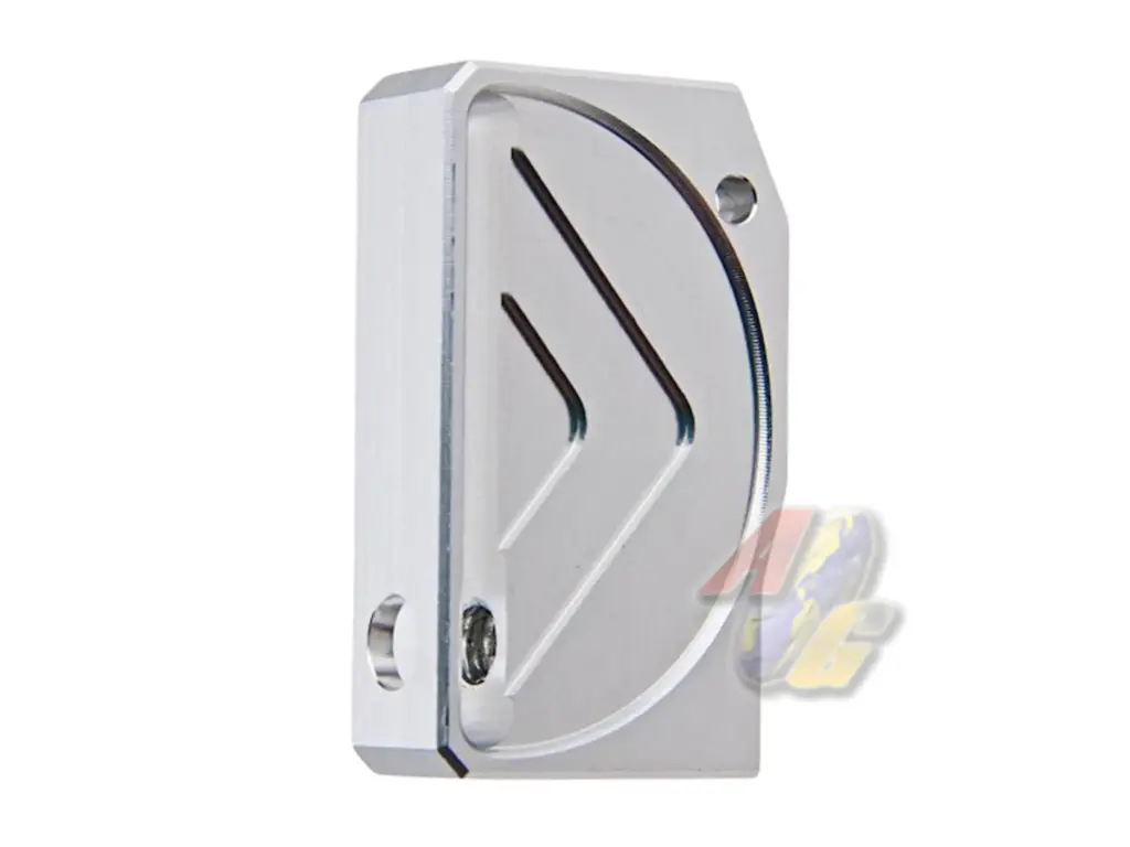 Revanchist Airsoft Aluminium Flat Adjustable Trigger for Tokyo Marui Hi-Capa Series GBB (Type C) (Silver)