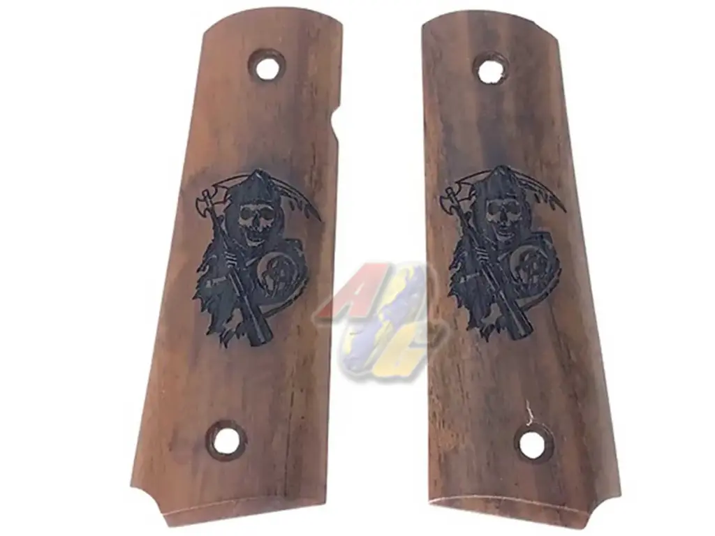 KIMPOI SHOP M1911 Wood Grip for M1911 Gas Pistol (Son of Anarchy)