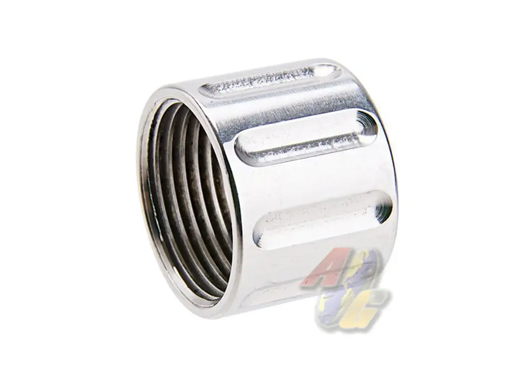 5KU Vertical Knurling Thread Protector (14mm-/ Silver)