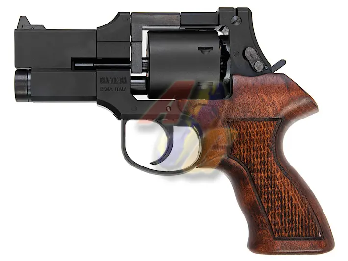 [MS-GP-063181] Marushin Mateba 3 inch Gas Revolver ( Matt Black, Heavy Weight, Wood Grip )