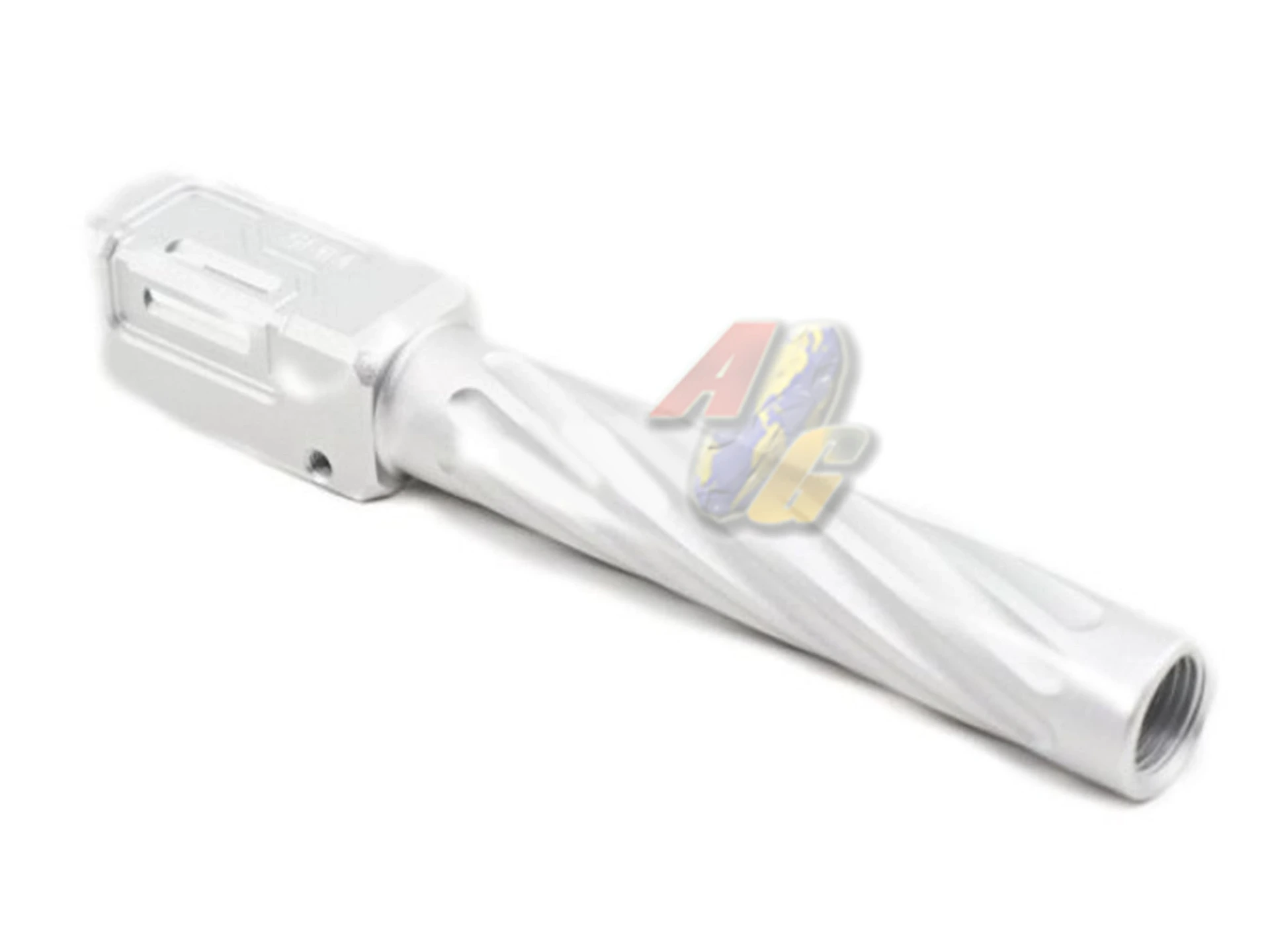 [TTI-P0038-SV] TTI Airsoft Fixed Outer Barrel for Tokyo Marui/ WE G17, G18 Gen.3 GBB Series -Type B (Silver)