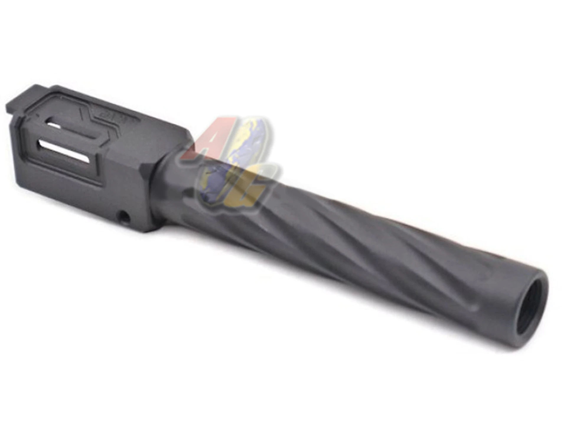 [TTI-P0038-BK] TTI Airsoft Fixed Outer Barrel for Tokyo Marui/ WE G17, G18 Gen.3 GBB Series - Type B (Black)