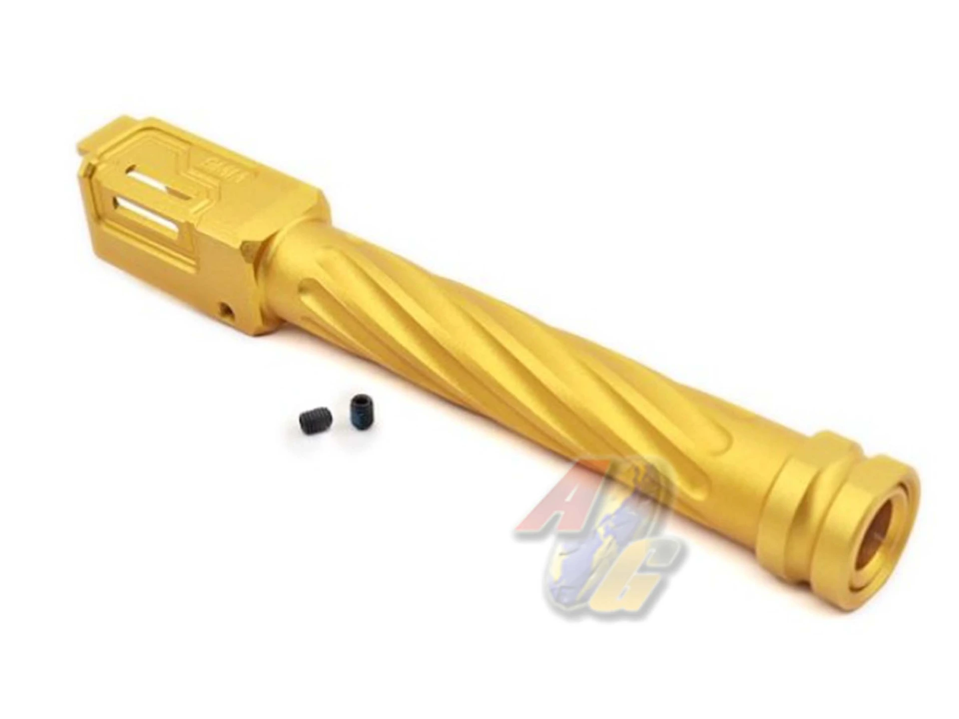 [TTI-P0037-GD] TTI Airsoft Fixed Outer Barrel for Tokyo Marui/ WE G17, G18 Gen.3 GBB Series GBB - Type A (Gold)