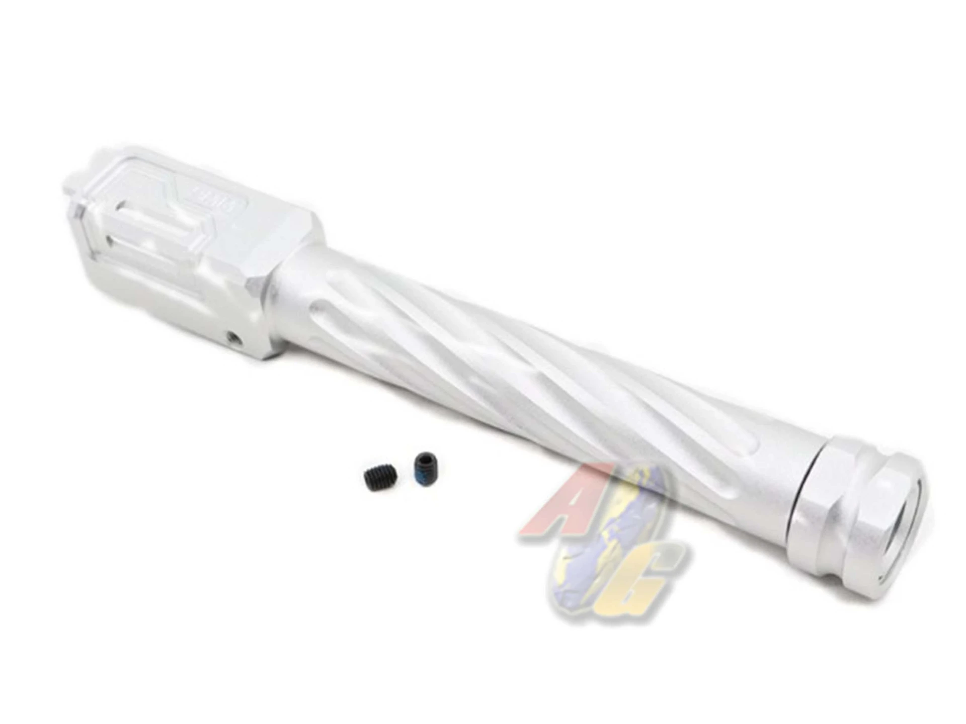 TTI Airsoft Fixed Outer Barrel for Tokyo Marui/ WE G17, G18 Gen.3 GBB - Type A (Silver)