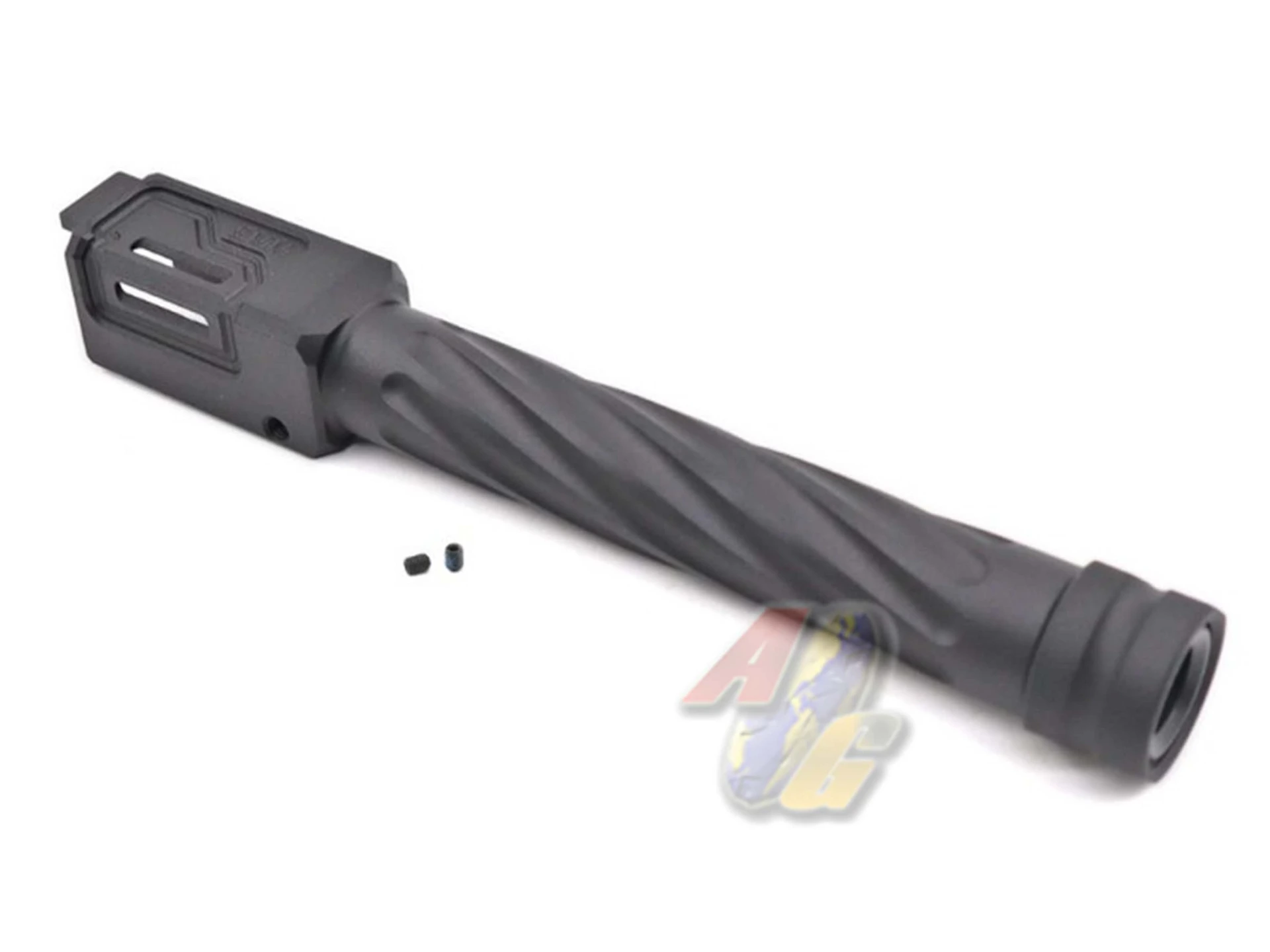 [TTI-P0037-BK] TTI Airsoft Fixed Outer Barrel for Tokyo Marui/ WE G17, G18 Gen.3 GBB Series -Type A (Black)